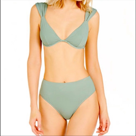 Weworewhat high waisted red gingham plaid bikini - Picture 6 of 6